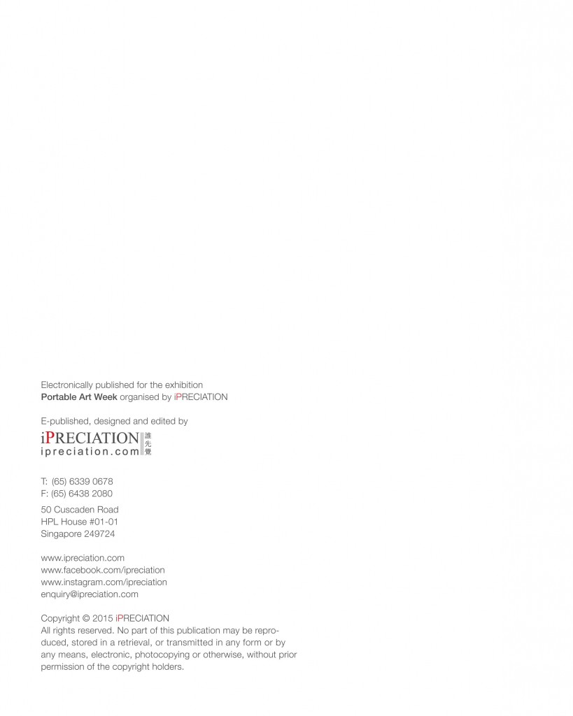 Portable Art Catalogue single page