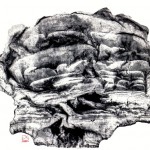 The Space of a Memory 记忆的空间,2015,48x70cm,Pigments on Rice Paper