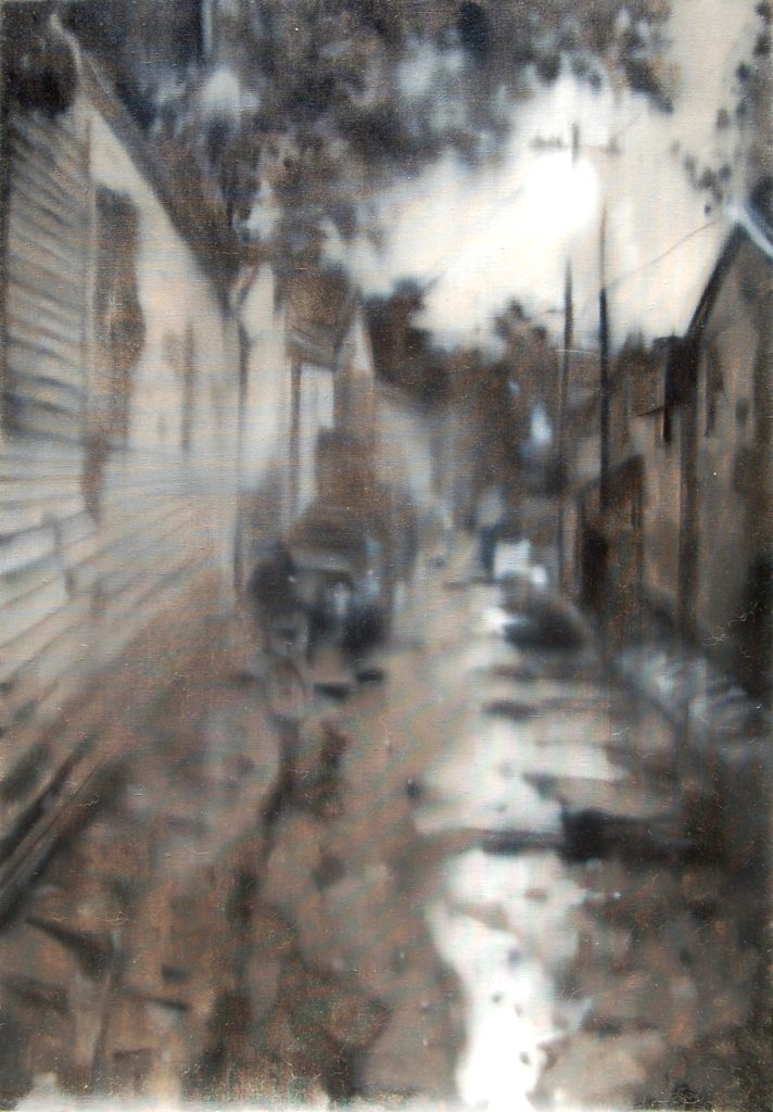 Hutong: The Lonely Journey, 2007, 130 x 100cm, Oil on Canvas