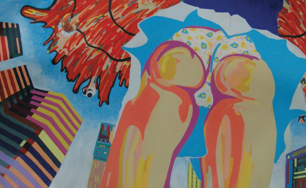 Round Three, 2006, 100x160cm, Acrylic on Canvas