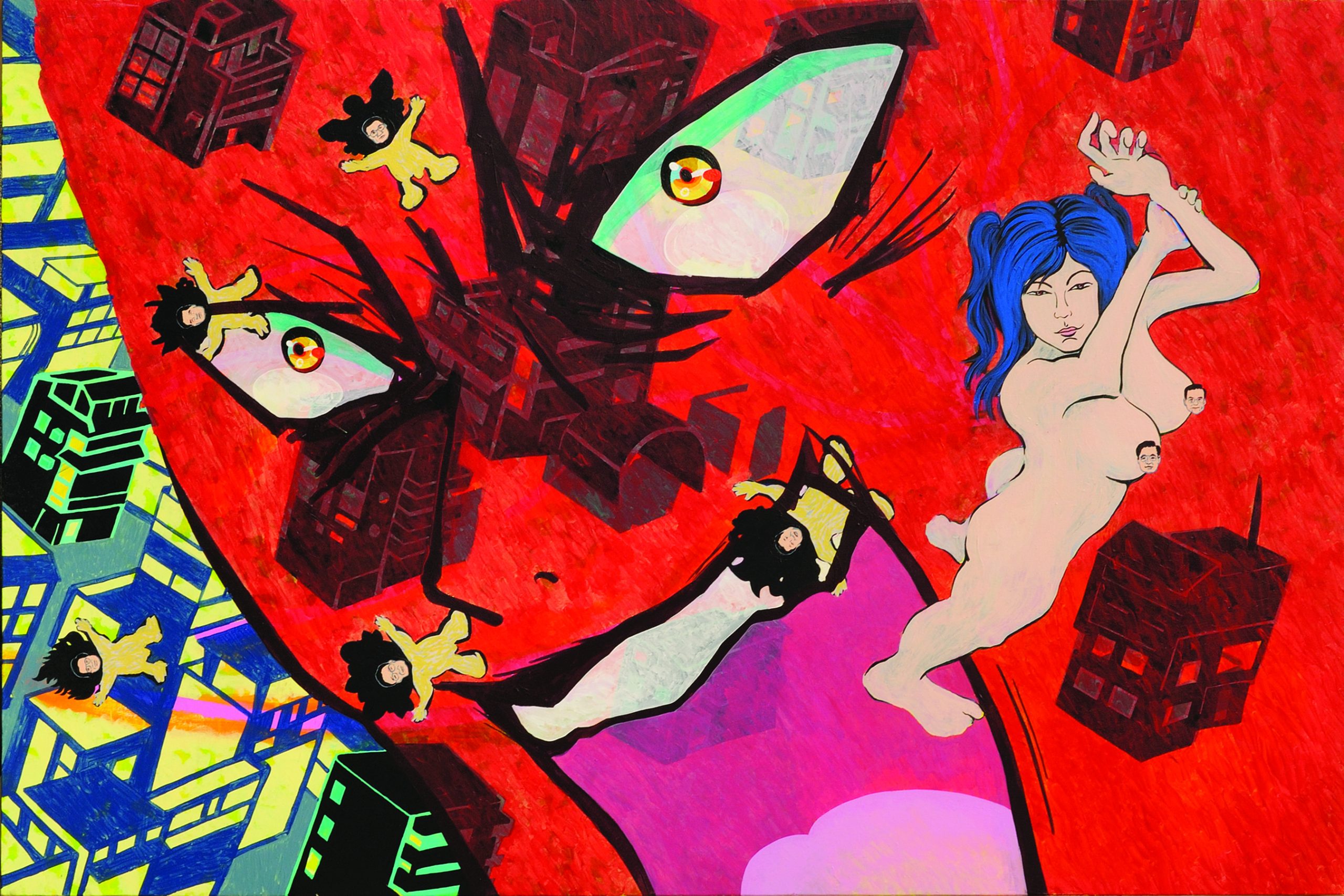 Kamina卡米那, Acrylic on canvas, 2008, 122x183cm