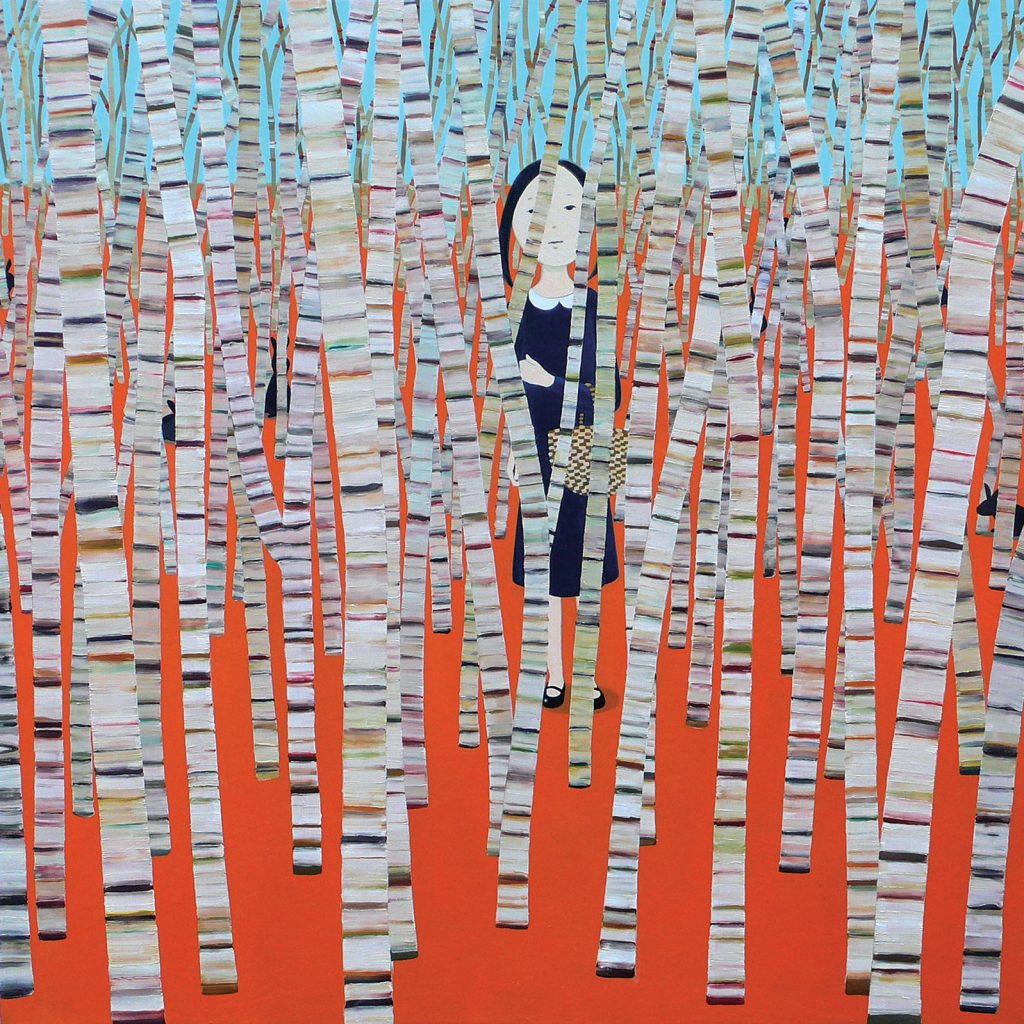 Black Rabbit Forest, 72.7 x 72.7 cm, 2010, Oil on Canvas