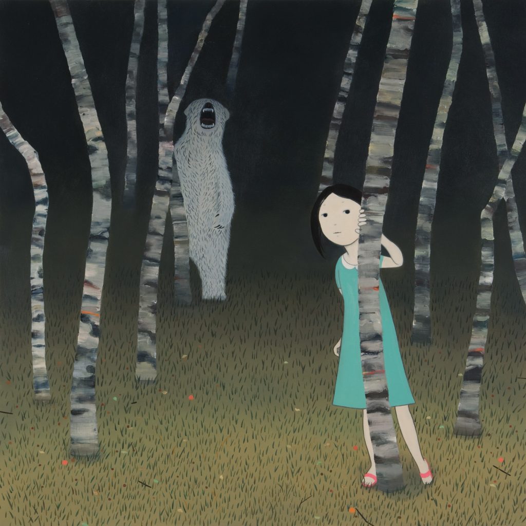 The Forest Troll Wandering, 72.7 x 72.7 cm, 2010, Oil on Canvas