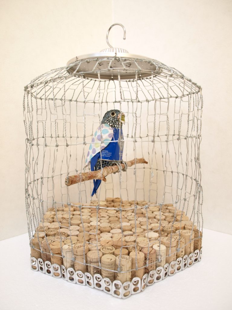 Blue Bird, 33 x 33 x 43cm, Mixed Media, 2011