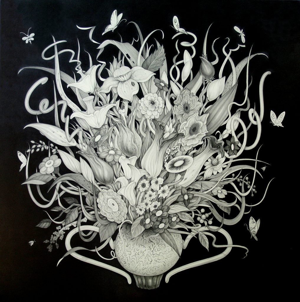Empty Vase #1, 116.7 x 116.7cm, Pencil on paper, 2011