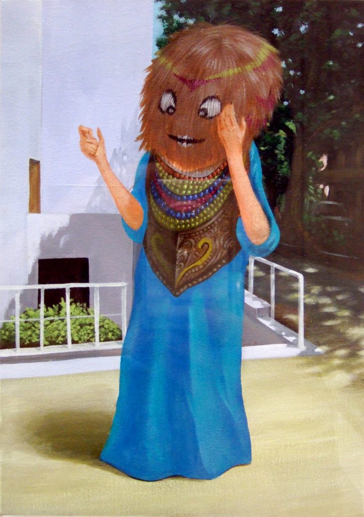 Psychic Mum, 42 x 29.8cm, Acrylic and canvas on panel, 2008