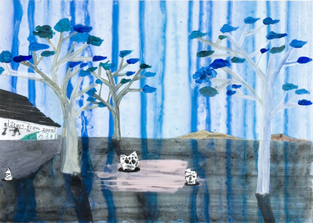 Start from Zero, 2009, 50x50cm, Acrylic on Canvas