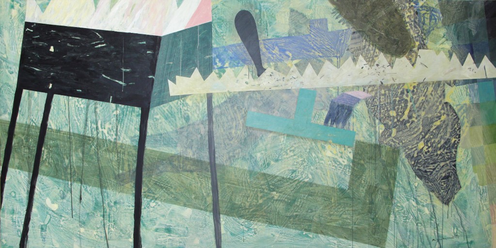 E La Nave Va, 2014, 130 x 260 cm, Acrylic on linen