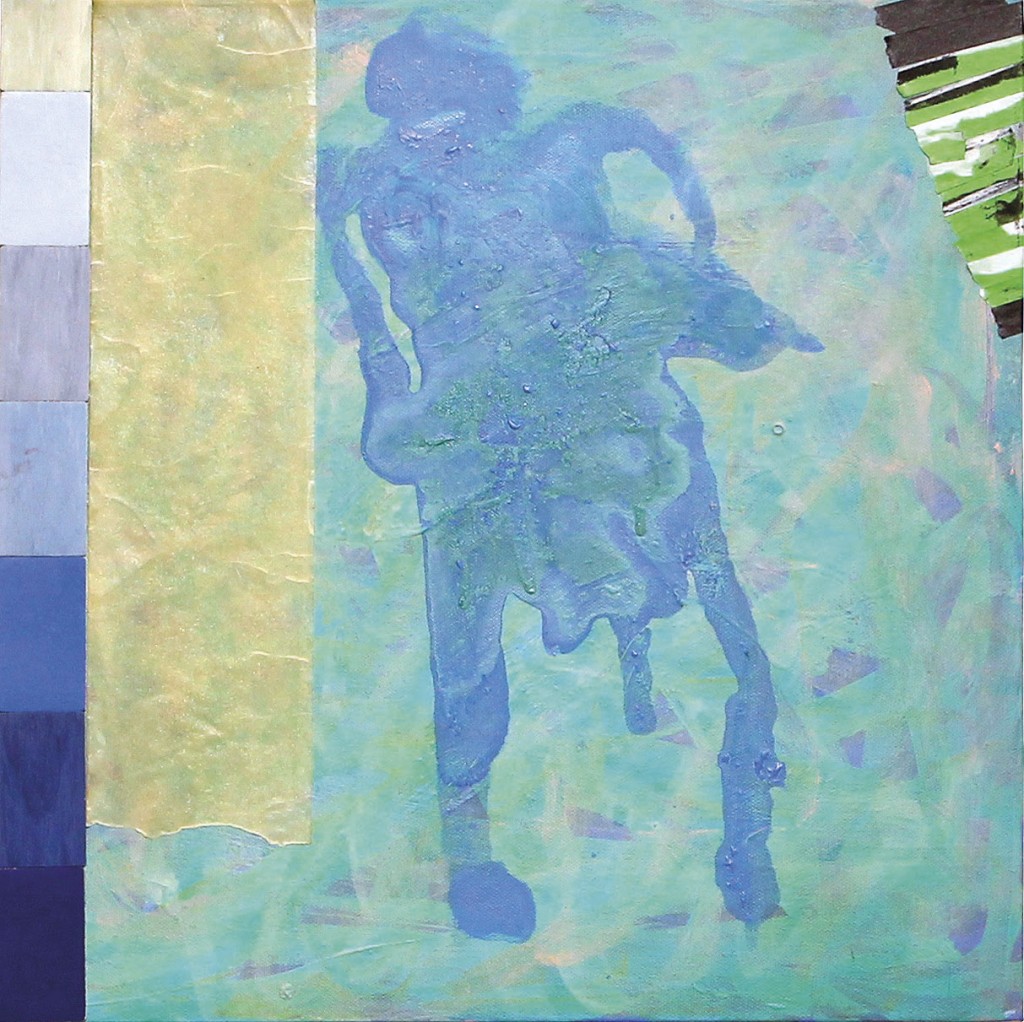 Arrival, 2015, 40 x 40 cm, Mixed media on canvas