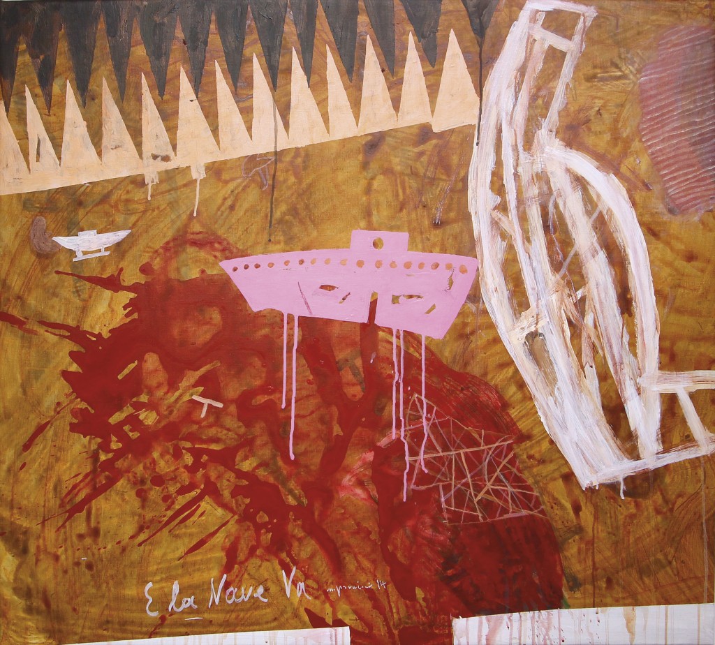 E La Nave Va, 2014, 94.4x 104.8cm, Acrylic on linen