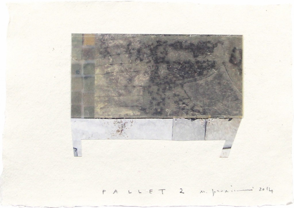 Pallet 2, 2014, 21 x 30 cm, 44.5 x 53.5 cm (framed), Mixed media on paper