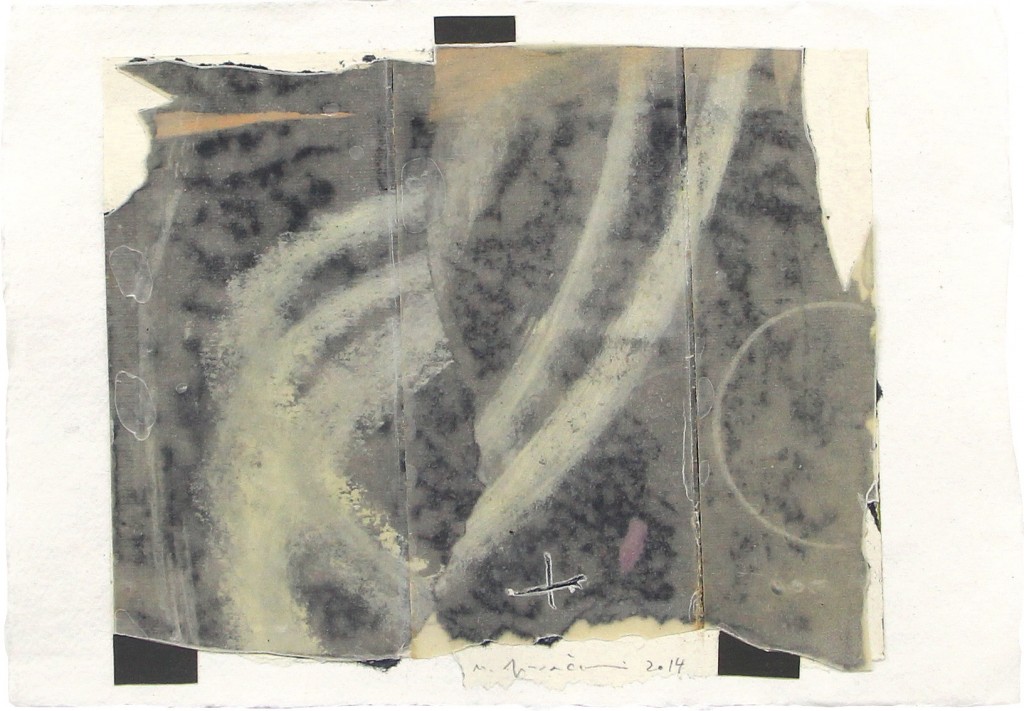 Table, 2014, 21 x 30 cm, 44.5 x 53.5 cm (framed), Mixed media on paper