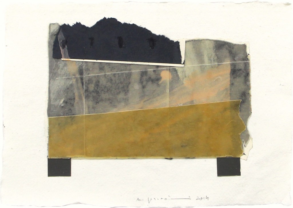 Table, 2014, 21 x 30 cm, 44.5 x 53.5 cm (framed), Mixed media on paper