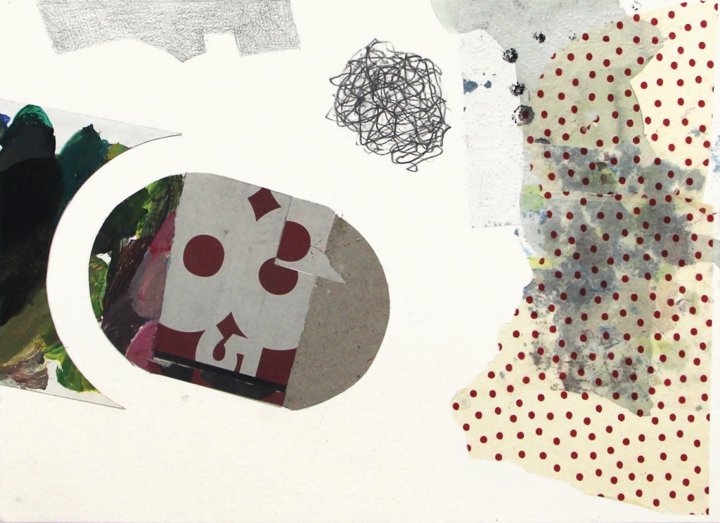 Table, 2015, 28 x 38cm, 51.5 x 61.5 cm (framed), Mixed media on paper