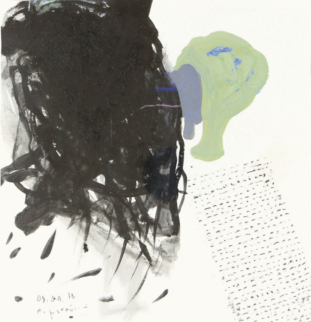 Unsent Letters, 2013, 22 x 23 cm, 43 x 43 cm (framed), Mixed media on paper