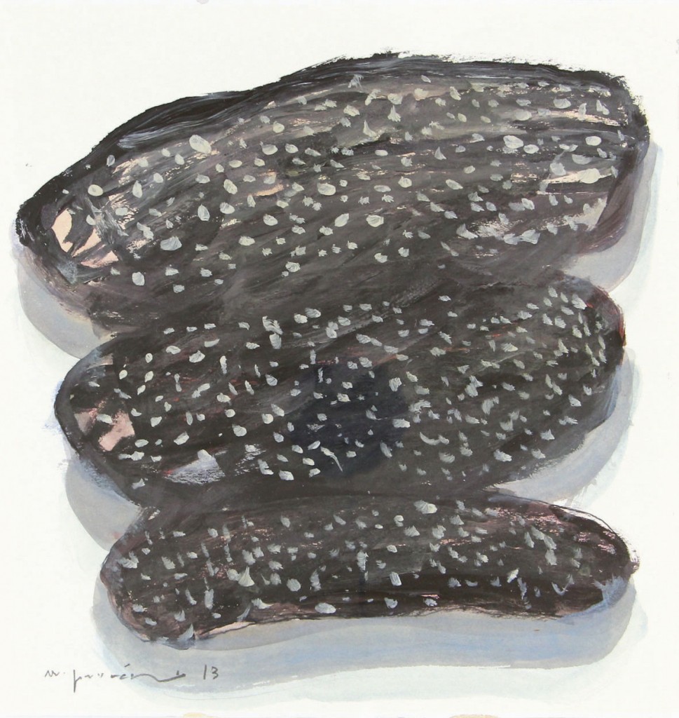 Unsent Letters, 2013, 22 x 23 cm, 43 x 43 cm (framed), Mixed media on paper