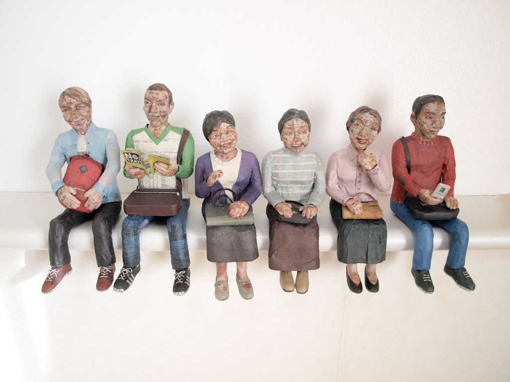 Go Sightseeing ,15 x 55 x 26cm, Mixed Media, Newspaper, 2011