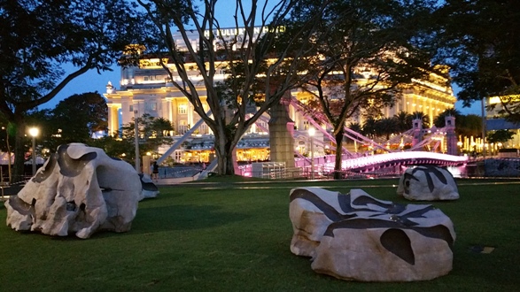 Gu Wenda, Tian Xiang, 24 stones, various sizes, stone and ink