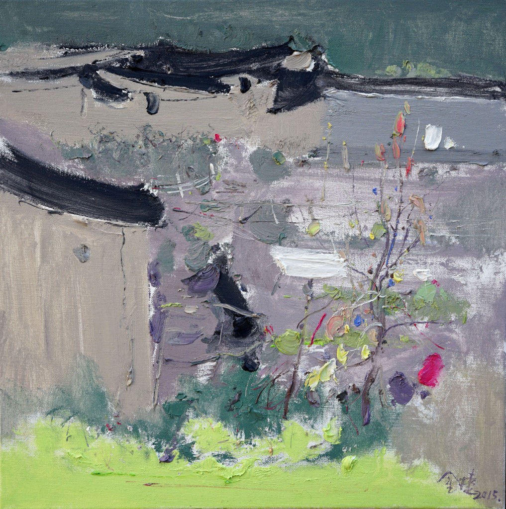 Village, 松阳村舍, 2015, 60 x 60cm, Oil on Canvas