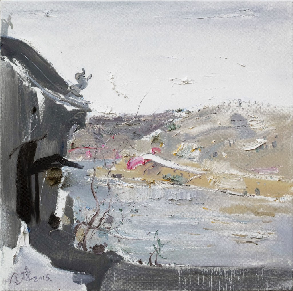 Riverside, 河畔啼明, 2015, 60 x 60cm, Oil on Canvas