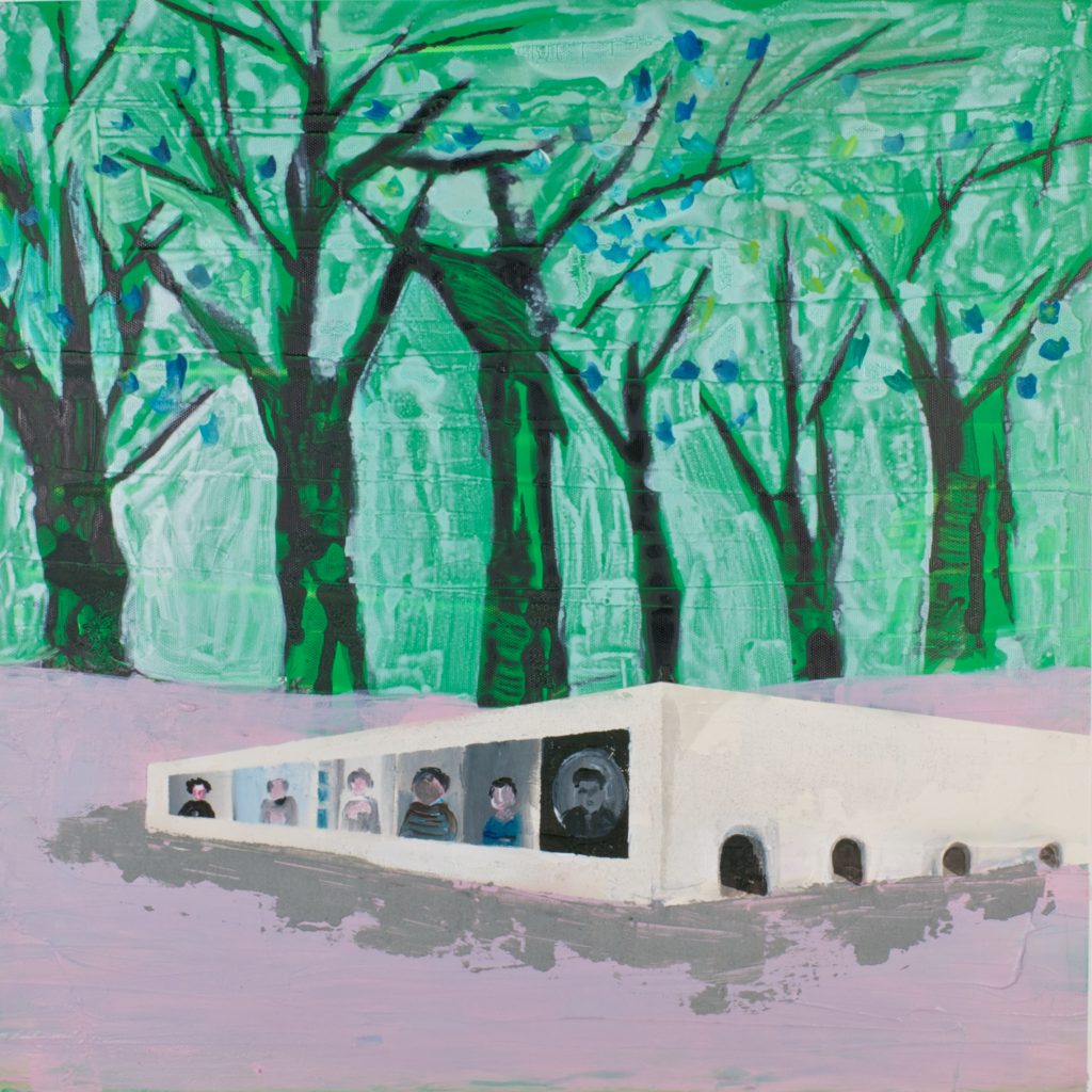 HK Artist Museum – Zheng Bo 鄭波, 2010, 50x50cm, Acrylic on Canvas